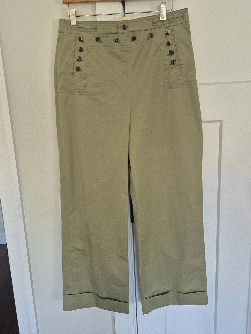 Tory Burch Pants Sailor Light Green Size 10